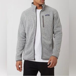 Patagonia Men’s Better Sweater Full Zip Jacket Stonewash Gray Medium